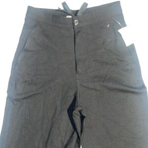 New Guess High Rise Elastic Waist Pockets Stretch Wide Leg Casual Pants 6 M